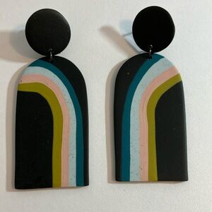 Made by Maeberry rainbow earrings